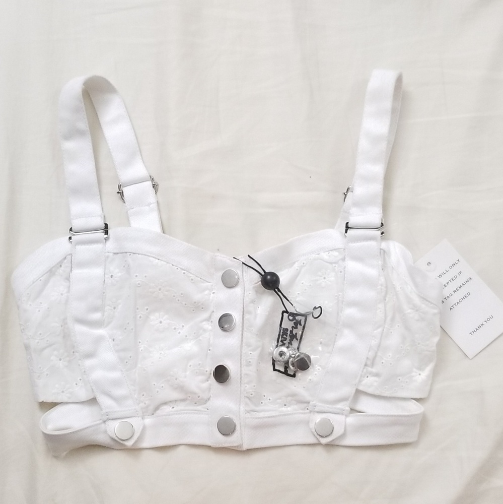 🍒NWT🍒 FL&L EYELET BUSTIER - Picture 8 of 11